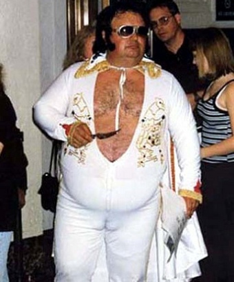 Elvis let himself go.